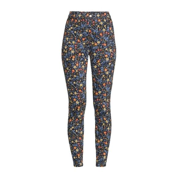 Women’s High Rise Floral Print Soft Stretch Fitted Jeggings Pants Size S - Picture 4 of 8